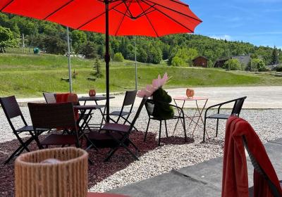 Nathalie Moyne Café des Arts Montclar_Montclar - Terrasse café des arts