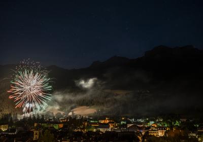Feu d'artifice du 14 juillet à Barcelonnette - Feu d'artifice du 14 juillet à Barcelonnette