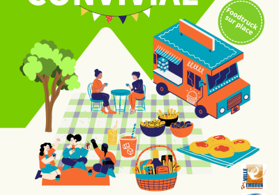 Pique-nique convivial au Jardin du roc_Embrun - Affiche pique-nique convivial