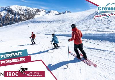 Vente en ligne des forfaits saison primeur domaine alpin - CRÉVOUX - Vente en ligne des forfaits saison primeur domaine alpin - CRÉVOUX