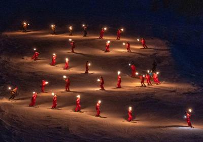 Descente aux flambeaux - Le Sauze