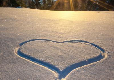 Diner concert Saint Valentin au Chalet - Coeur sur la neige