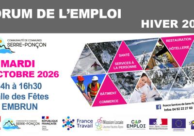 Forum de l'emploi hiver 2026_Embrun - Forum de l'emploi hiver 2026_Embrun