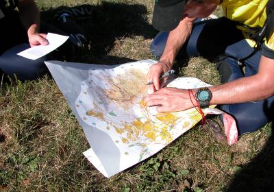 Raid de la Vallée de la Blanche - USB Thalweg 04 - Carte d'orientation