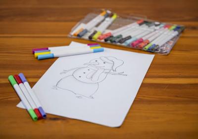 Concours de dessin - Dessin d'un bonhomme de neige