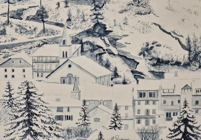 Exposition l'Ubaye en bleu - Jean-Pierre Rayne, Jausiers