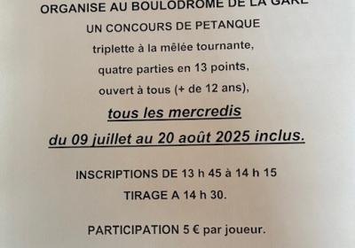Concours de pétanque - Concours de pétanque de la boule embrunaise