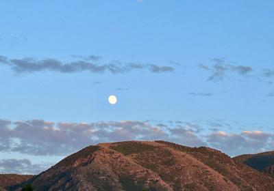 Soirée pleine lune_Auzet - Pleine lune sur la montagne