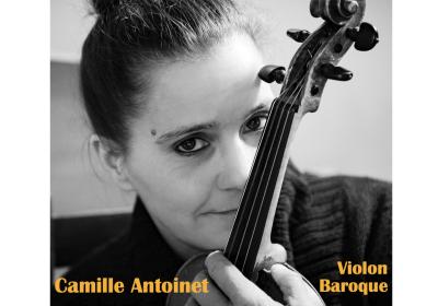 Camille Antoinet violon baroque joue Bach en solo.. - Camille Antoinet violon baroque joue Bach en solo..