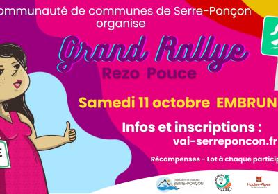 Grand rallye Rezo Pouce "À la conquête de Serre-Ponçon… en stop !" - Grand rallye Rezo Pouce "À la conquête de Serre-Ponçon… en stop !"