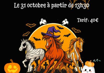 Halloween aux écuries des Colombets_Seyne - affiche