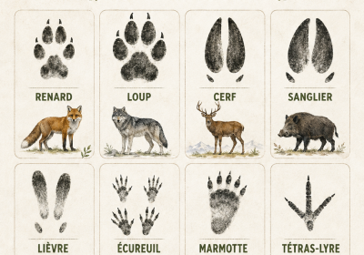 Viens apprendre à reconnaitre les traces des  animaux du Mercantour_Pra Loup 1600 - Traces