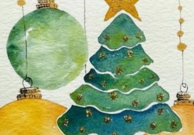 Atelier - Aquarelle de Noël EMBRUN - Atelier - Aquarelle de Noël EMBRUN