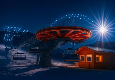 Inauguration du télésiège du Sauze - Nouveau télésiège du Sauze