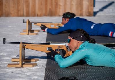 Journée découverte du biathlon - Le Sauze - Biathlon : tir à la carabine