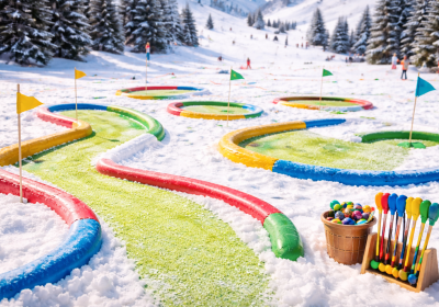 Snow Mini Golf_Pra Loup 1600 - Snow Mini Golf