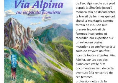 Projection du film “Via Alpina”  à l'Alternateur_Seyne - affiche