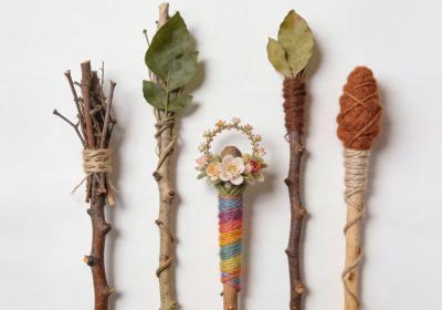 Land Art - Les baguettes magiques - Jausiers