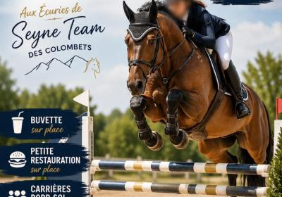Concours de sauts d'obsatcles aux écuries des Colombets_Seyne - affiche