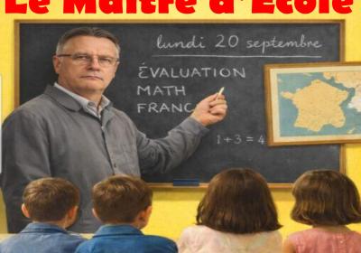Le maître d'école par Patrick Plauchu_Le Vernet - affiche