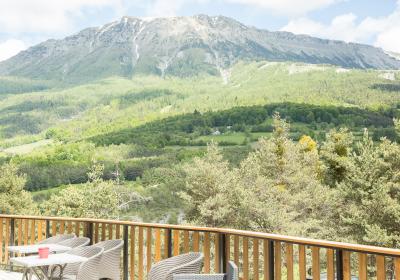Azur et Neige - Cap France - Vue de la Terrasse