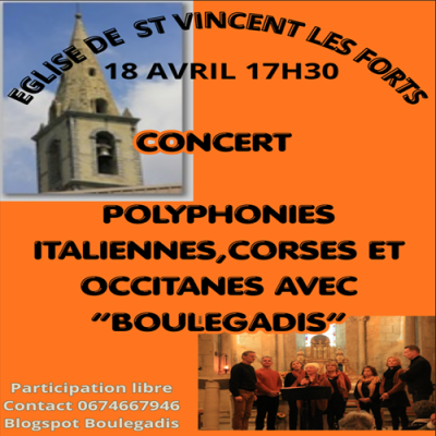 Concert église de Saint-Vincent les forts