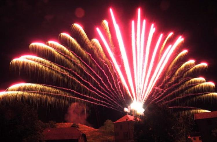 Descente aux flambeaux - Feu d'artifice
