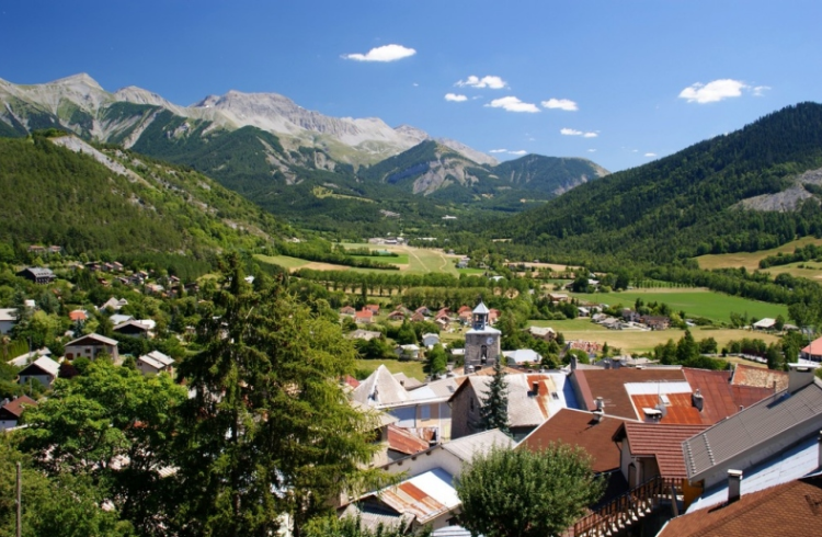 Vue village de Seyne - Panoramique