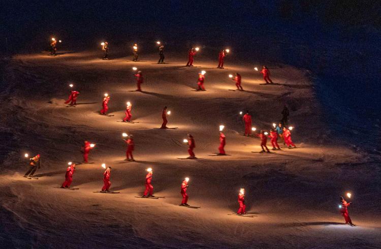 Descente aux flambeaux - Le Sauze