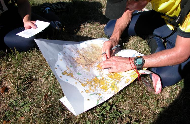 Raid de la Vallée de la Blanche - USB Thalweg 04 - Carte d'orientation