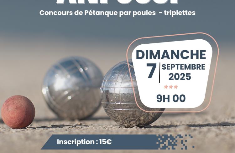 Challenge Anfossi - USB Pétanque et Jeu Provençal_Seyne - Affiche