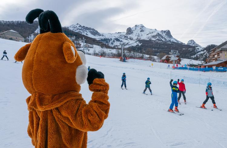 La mascotte du Sauze_Le Sauze 1400 - La mascotte du Sauze