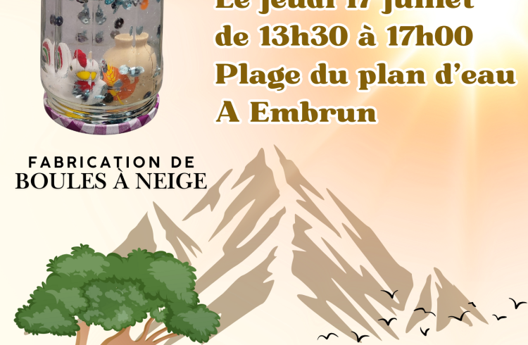 Animation plage - atelier de sensibilisation - Plage d'Embrun