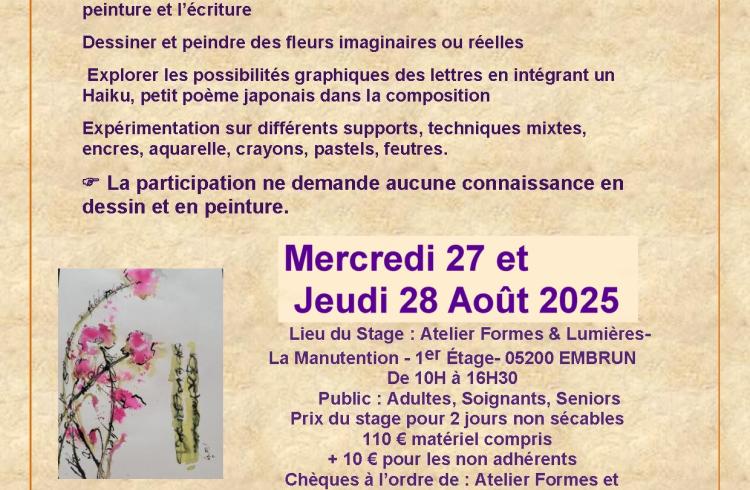 atelier fleurs d'écriture