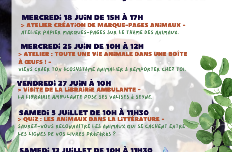 Partir en livre 2025 : Quiz les animaux dans la littérature_Seyne - Partir en livre 2025 : Quiz les animaux dans la littérature_Seyne
