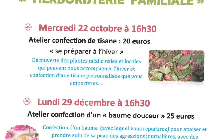 Atelier découverte herboristerie au café des arts_Montclar - affiche