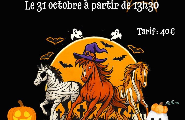 Halloween aux écuries des Colombets_Seyne - affiche
