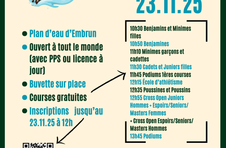 Programme - Cross d'Embrun - Programme - Cross d'Embrun