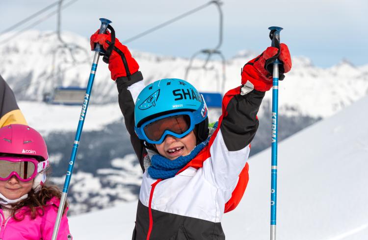 Initiation cours collectifs avec l'ESF de Chabanon_Selonnet - Hiver_enfants_CHABANON