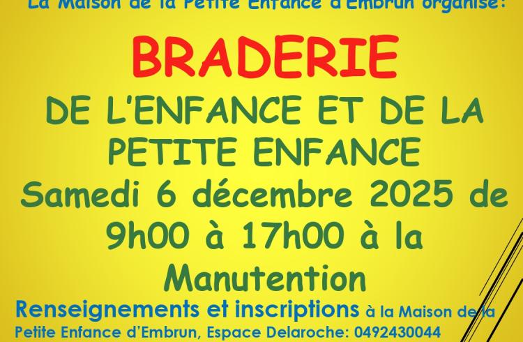 Braderie de l'enfance et de la petite enfance_Embrun - Braderie de l'enfance et de la petite enfance_Embrun