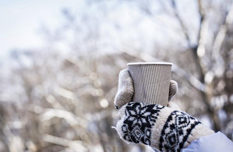 Vin chaud et chocolat chaud - Le Sauze - Chocolat chaud sur le front de pistes