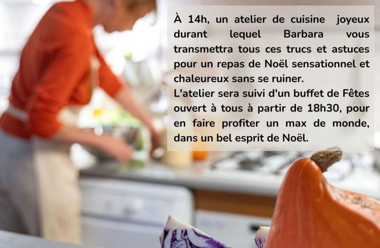 Atelier cuisine de Noël à l‘Alternateur_Seyne - affiche
