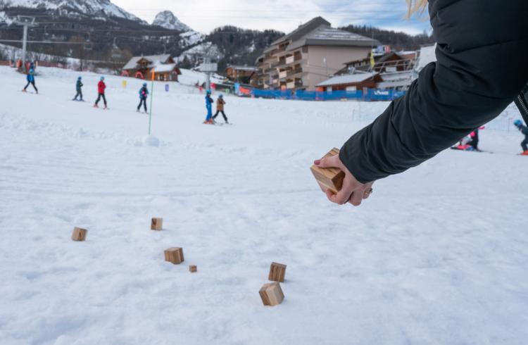 Pétanque sur neige - Le Sauze - Pétanque sur neige