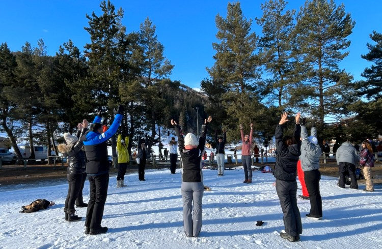 Yoga Raquette - Weekend bien être_Pra Loup 1600