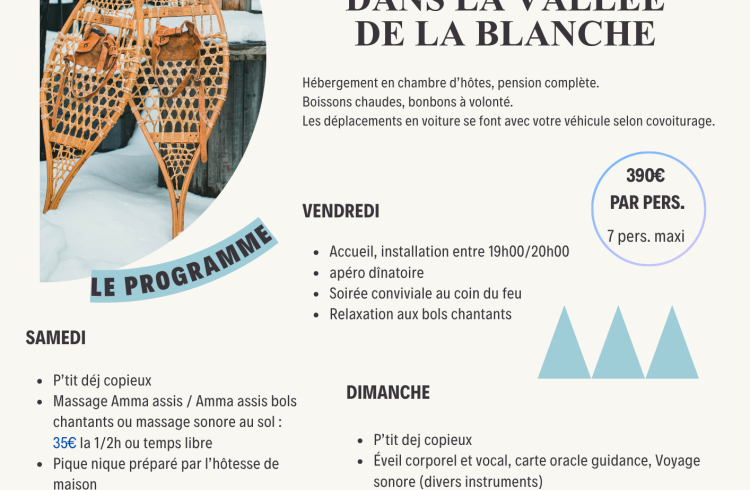 Week-end bien-être ressourçant - affiche