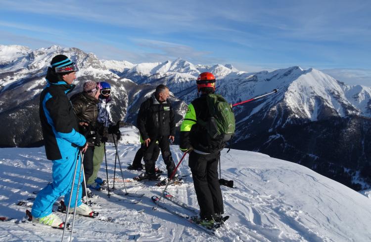 Groupe en ski - Groupe en ski