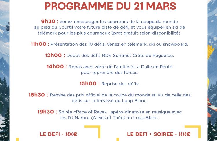 Le défi Pralooms_Pra Loup 1600 - Programme Défis