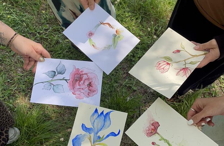 atelier aquarelle libre EMB - atelier aquarelle libre EMB