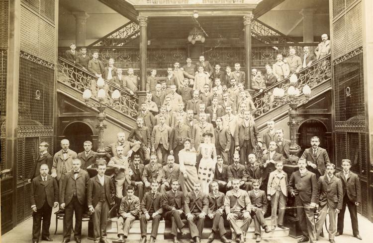 Employés du magasin "Puerto de Veracruz" à Mexico