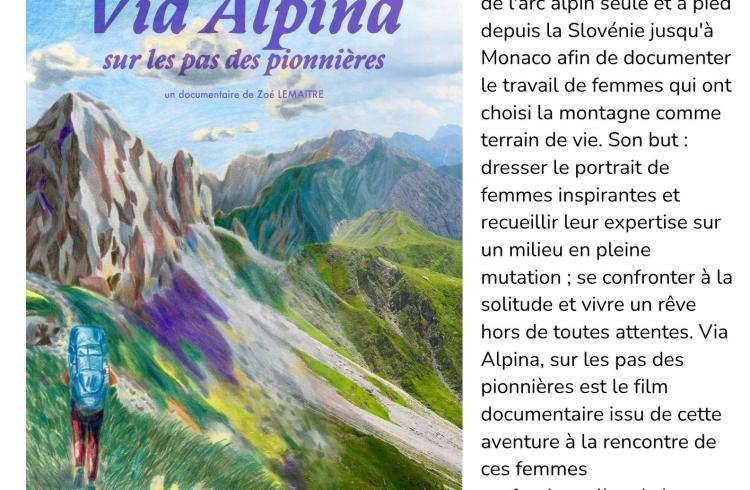 Projection du film “Via Alpina”  à l'Alternateur_Seyne - affiche